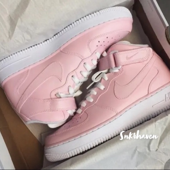 Nike Shoes - Nike Mids Pink Custom